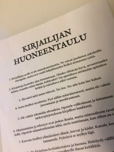 Kirjailijan huoneentaulu
